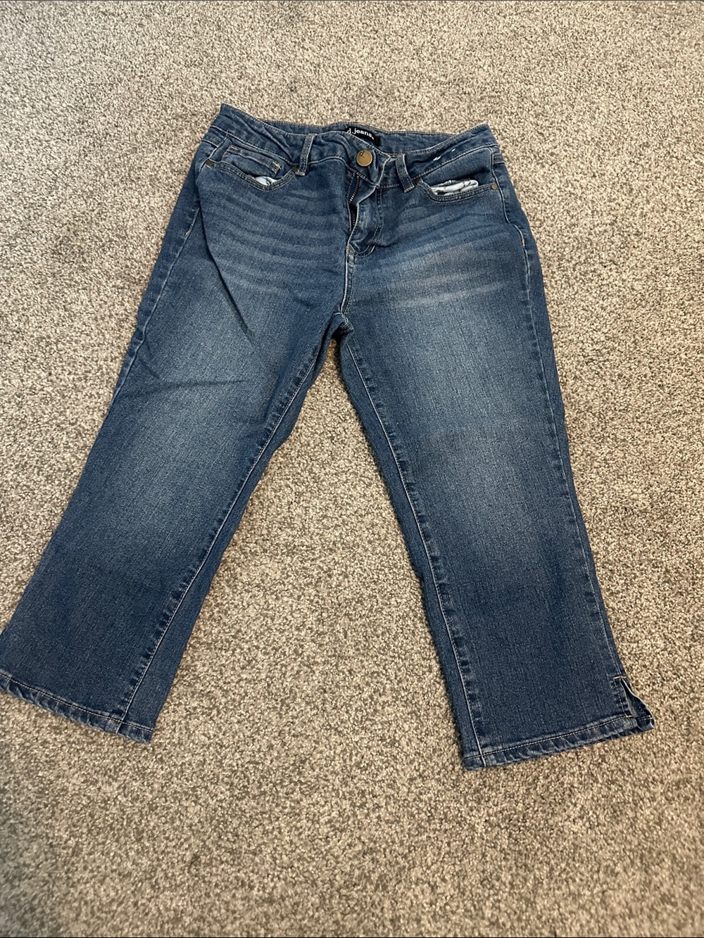 d. jeans Cropped Dark Blue Women's Jeans